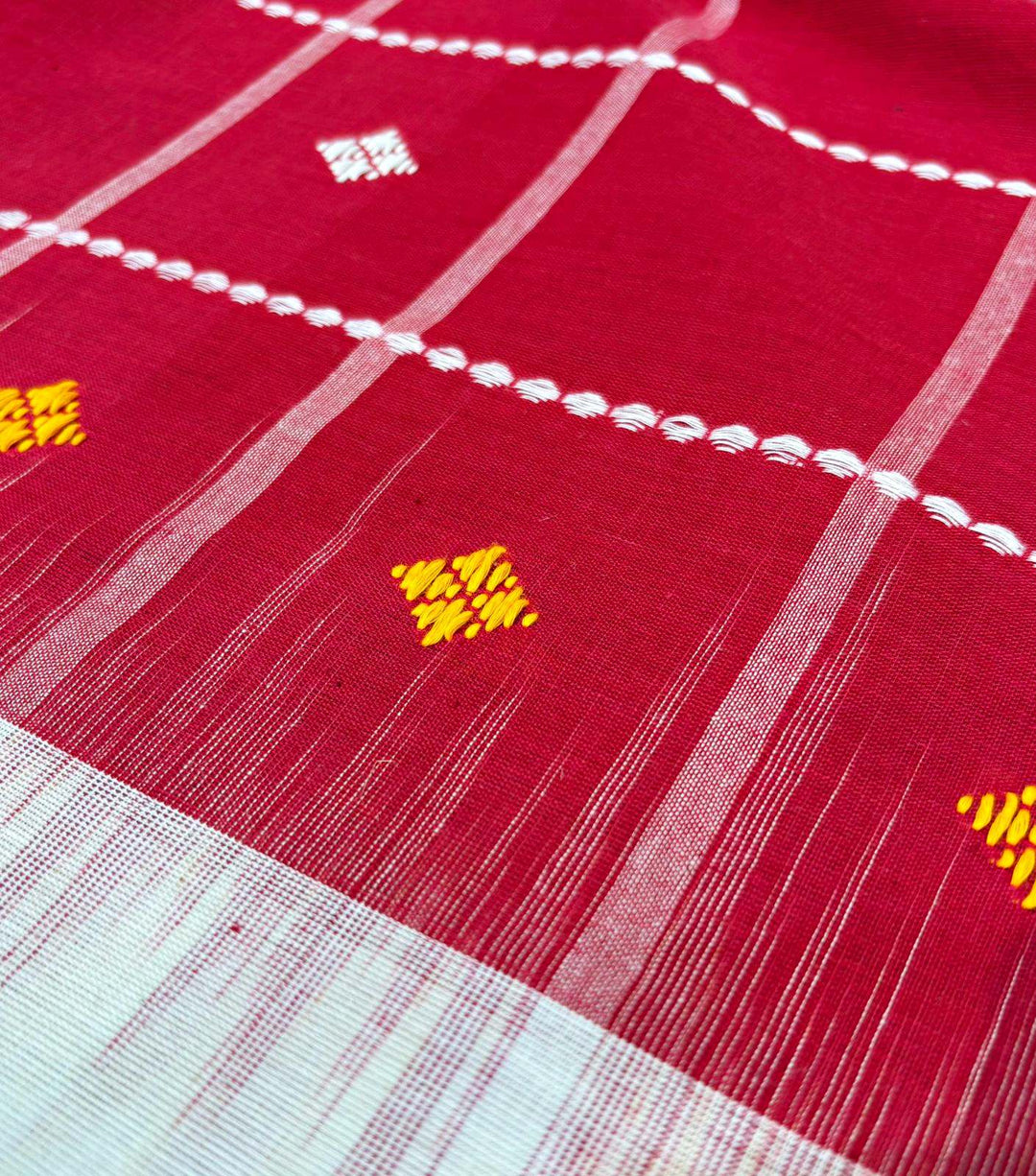 Ikatara - Dhonekhali Cotton Handloom Saree(Panchami)