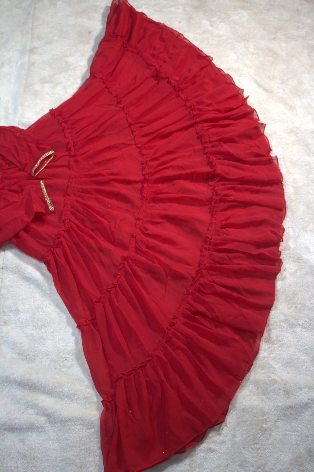 Red Queen Georgette Gown