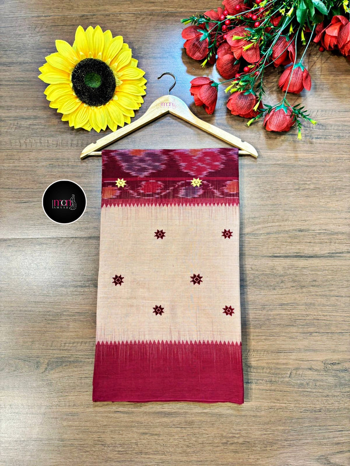 Ikatara - Dhonekhali Cotton Handloom Saree(Chaturthi )