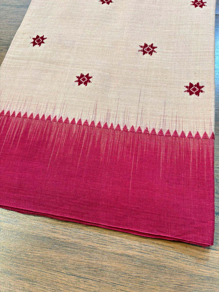 Ikatara - Dhonekhali Cotton Handloom Saree(Chaturthi )