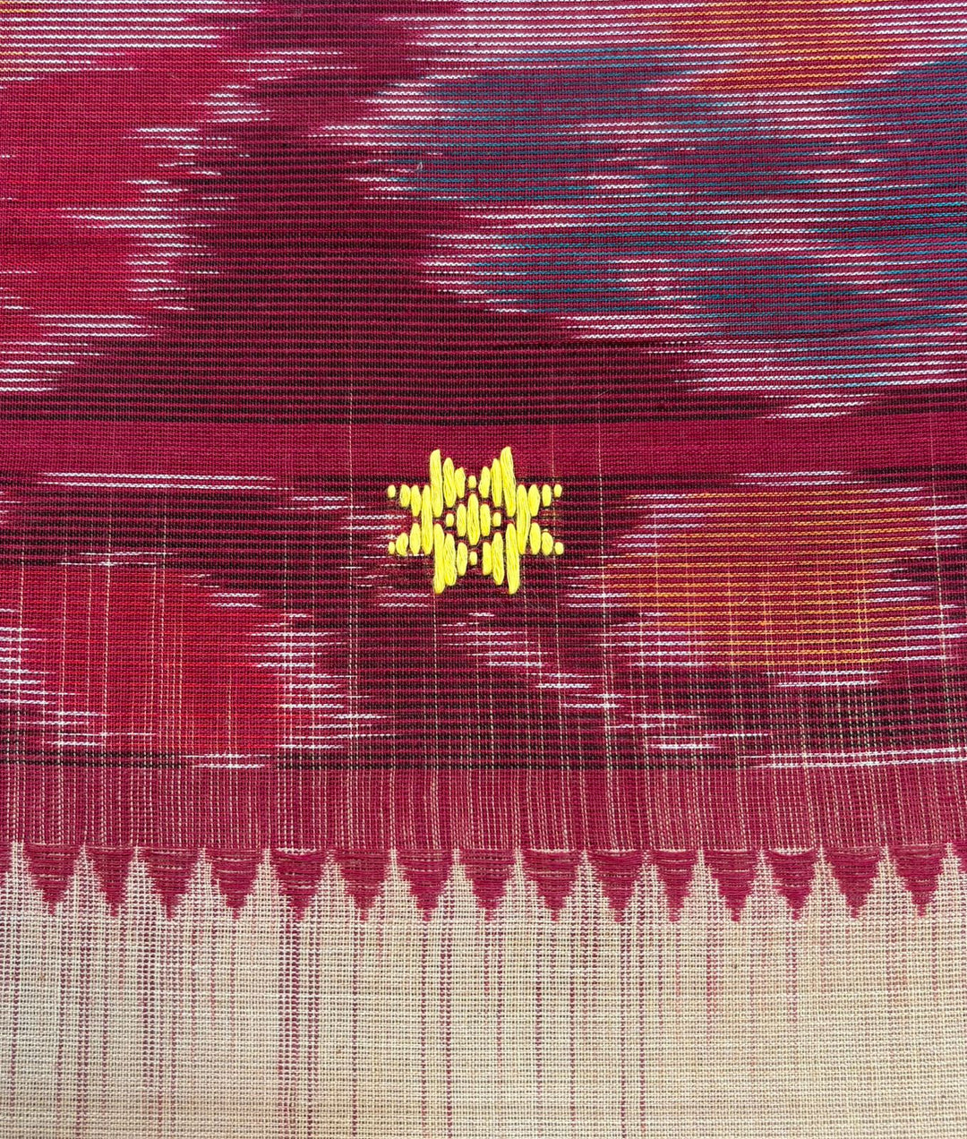 Ikatara - Dhonekhali Cotton Handloom Saree(Chaturthi )