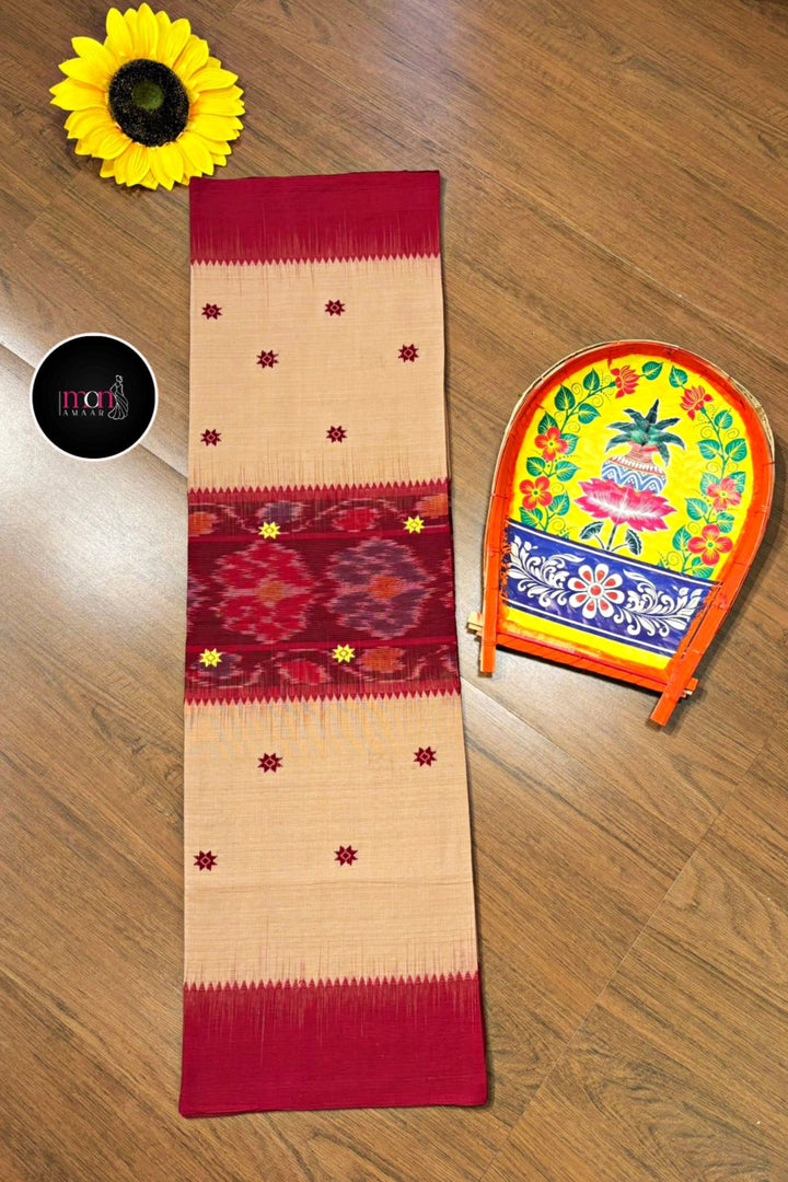 Ikatara - Dhonekhali Cotton Handloom Saree(Chaturthi )
