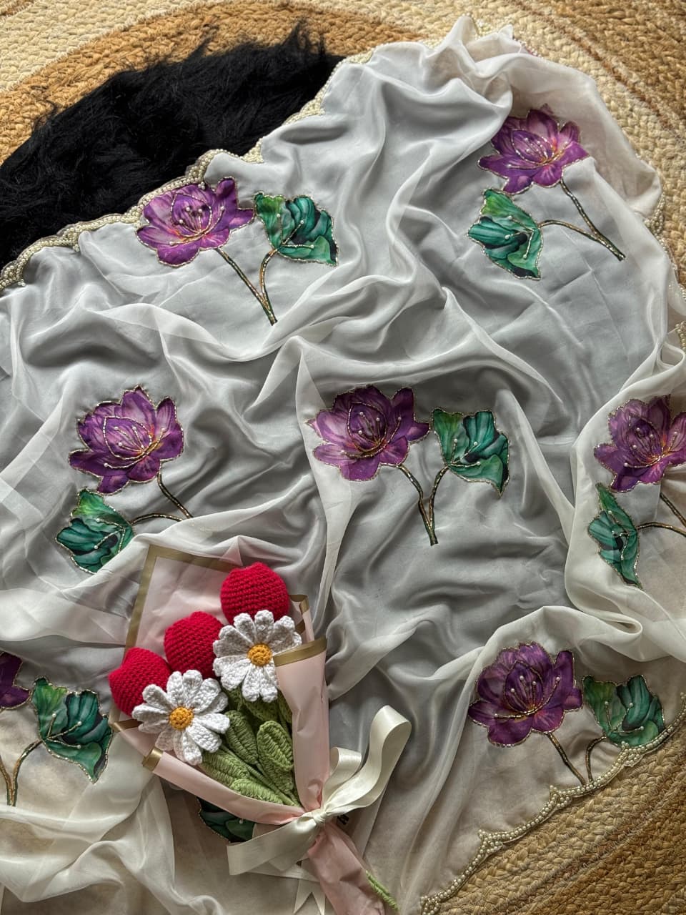 Khwaab-e-Kohinoor Organza Saree