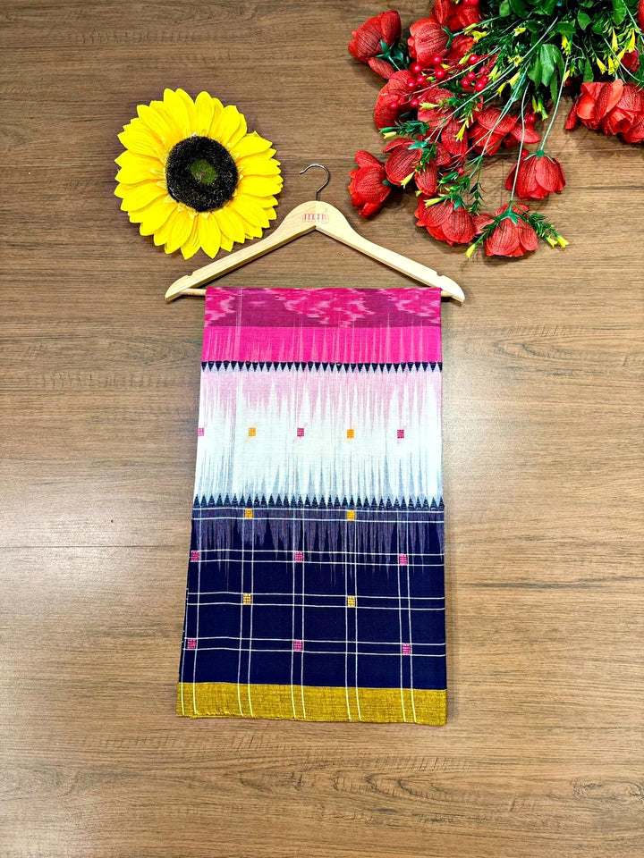 Ikatara - Dhonekhali Cotton Handloom Saree(Sashthi)