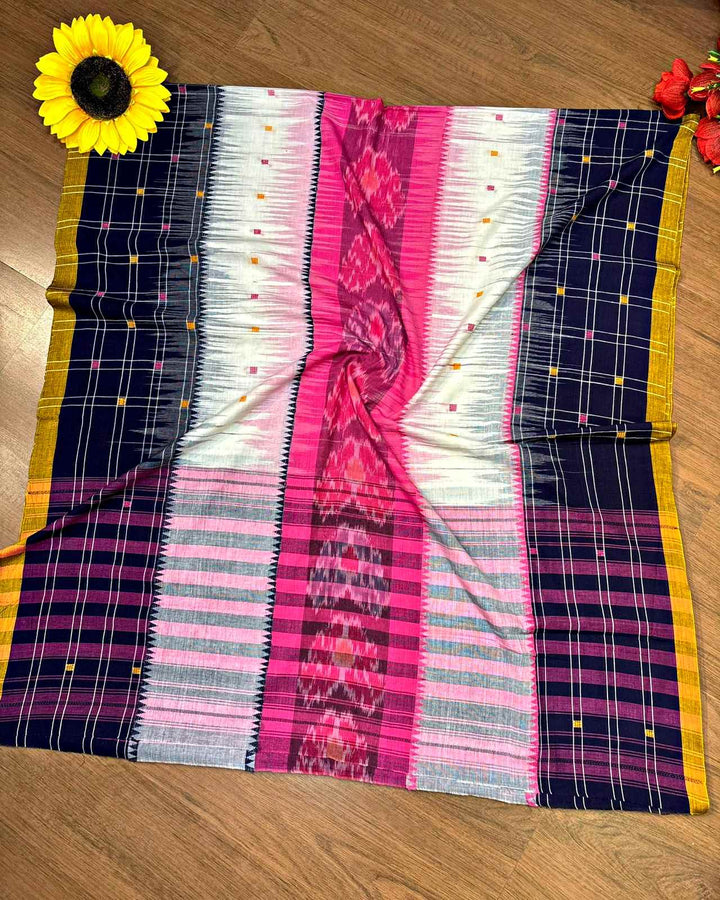 Ikatara - Dhonekhali Cotton Handloom Saree(Sashthi)