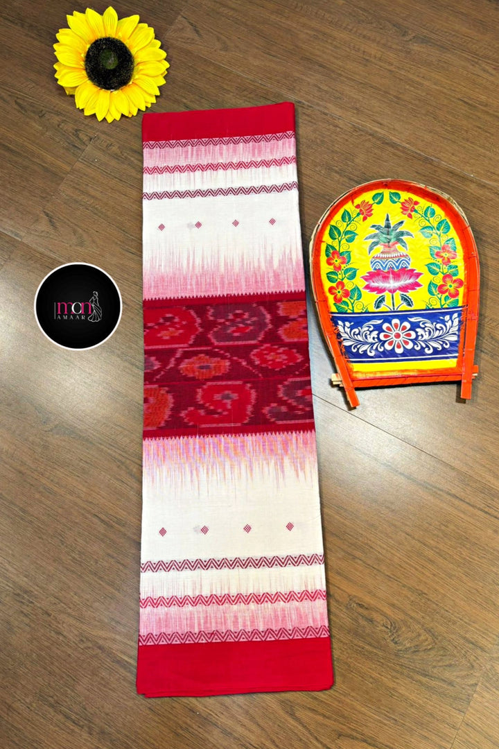 Ikatara - Dhonekhali Cotton Handloom Saree(Saptami)
