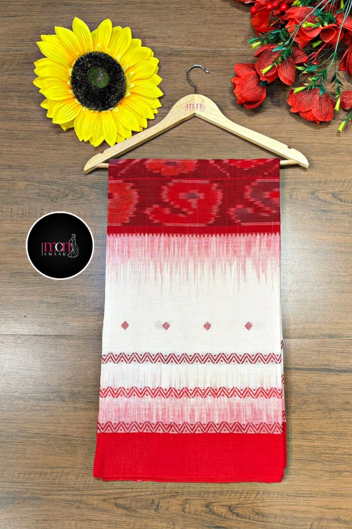 Ikatara - Dhonekhali Cotton Handloom Saree(Saptami)