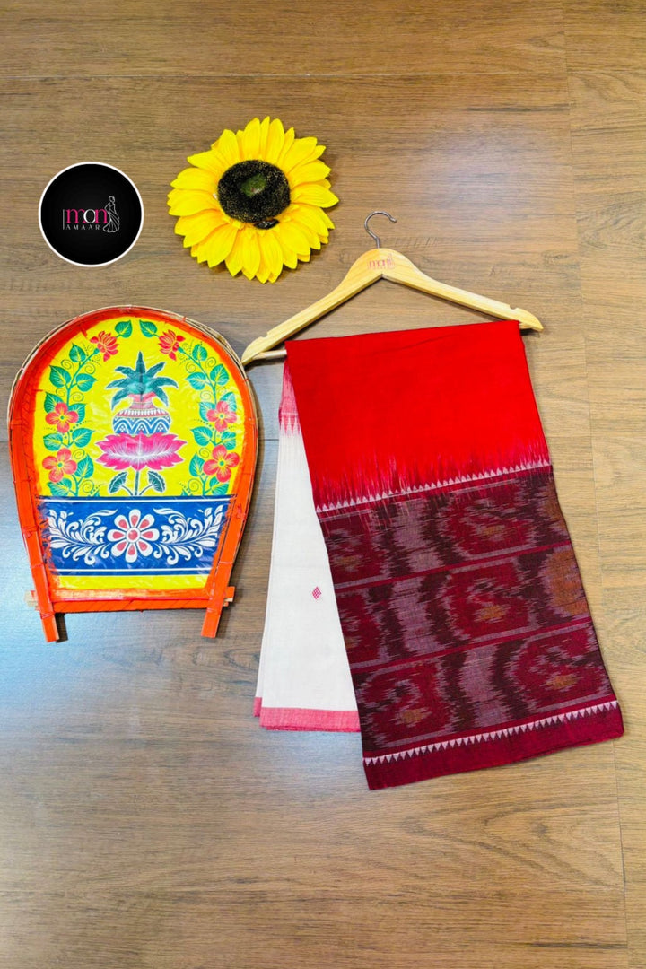 Ikatara - Dhonekhali Cotton Handloom Saree(Ashtami)