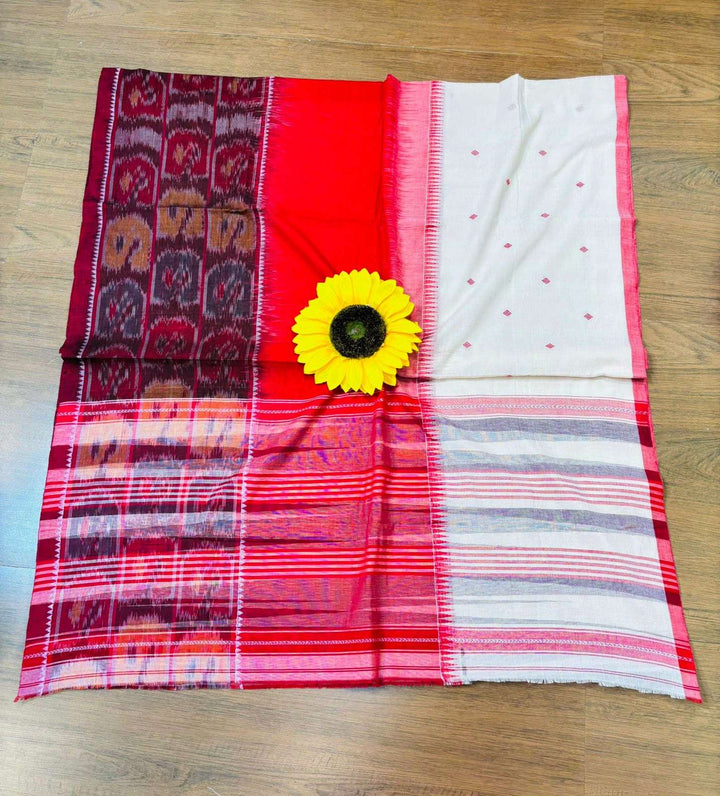 Ikatara - Dhonekhali Cotton Handloom Saree(Ashtami)
