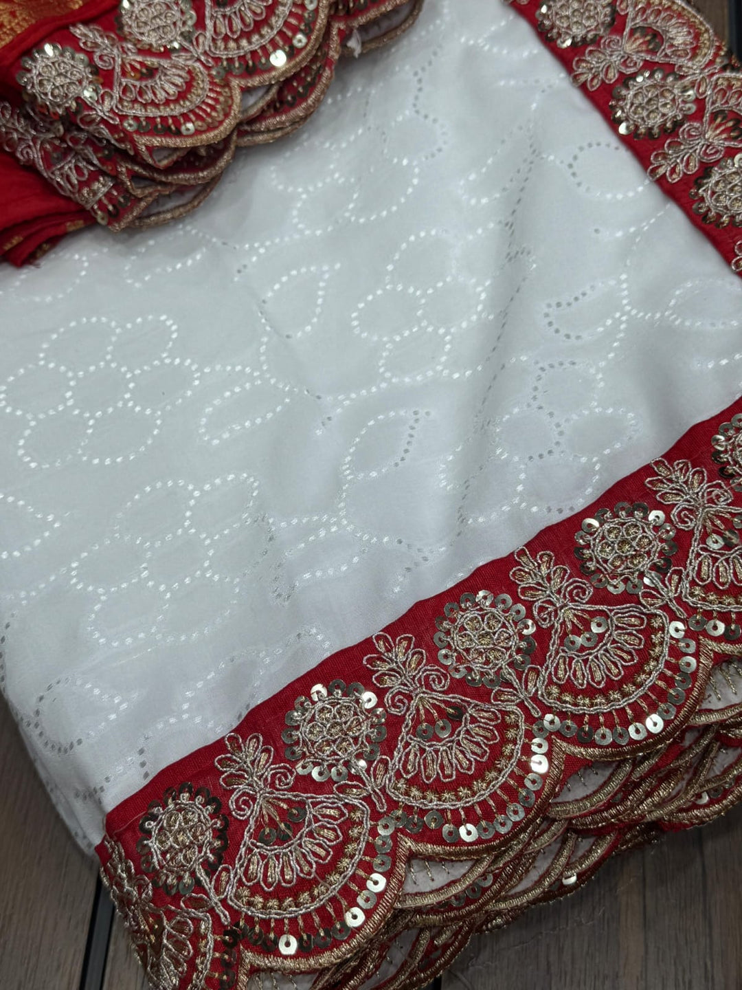 Durga Puja Special Muslin Silk Saree