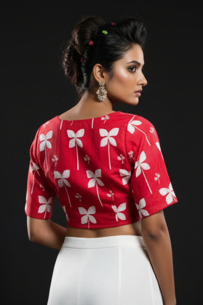 Leafsong Designer Cotton Blouse