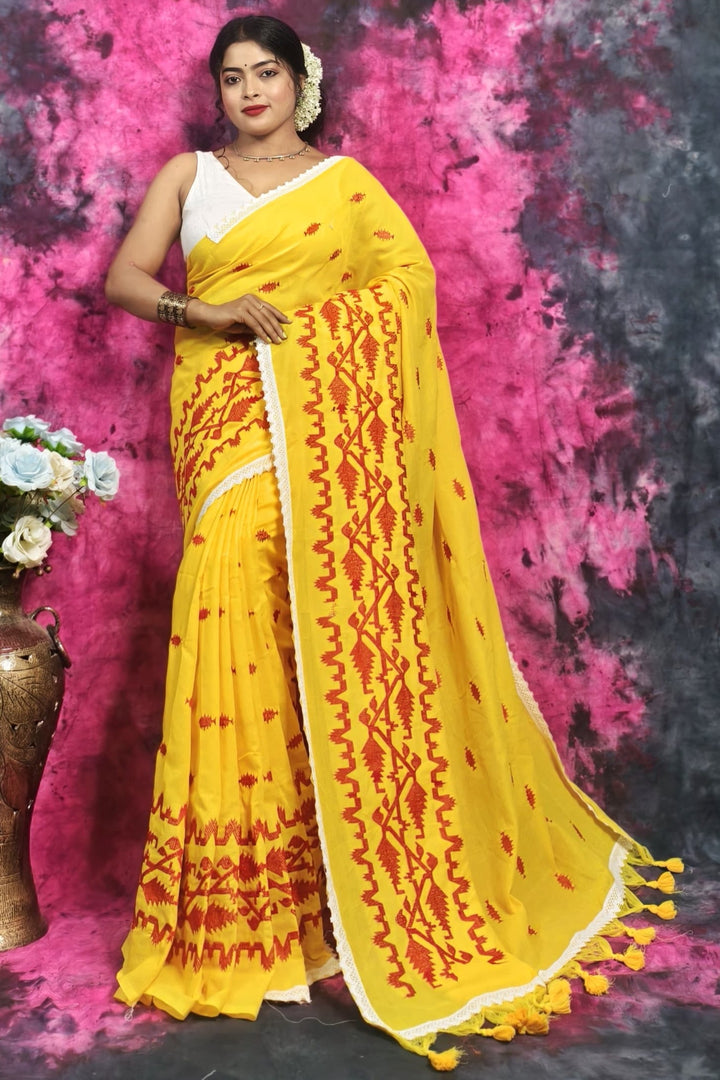 Komol Rongini Khadi Cotton Saree