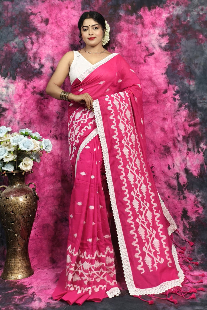 Komol Rongini Khadi Cotton Saree