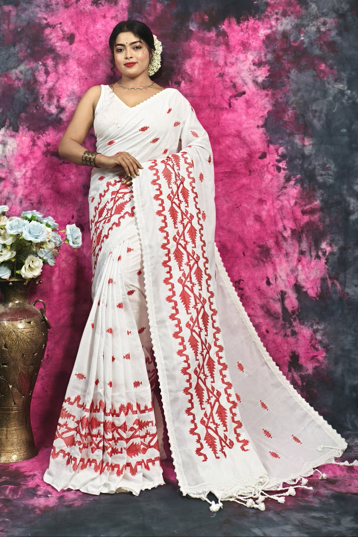 Komol Rongini Khadi Cotton Saree