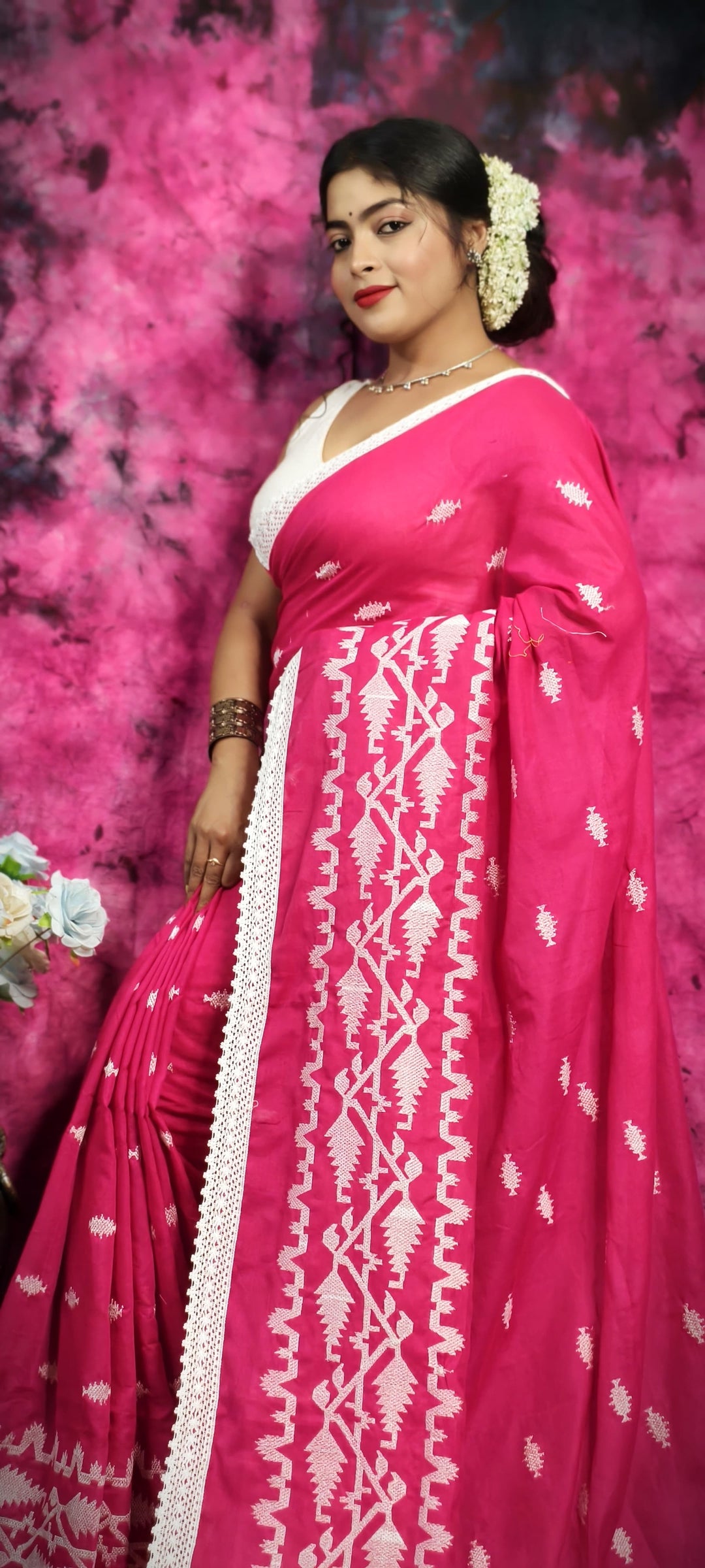 Komol Rongini Khadi Cotton Saree