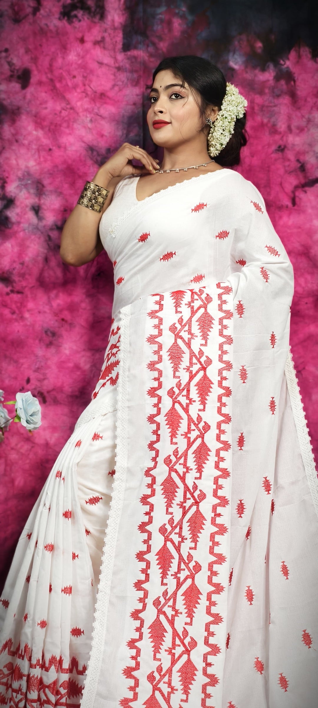 Komol Rongini Khadi Cotton Saree