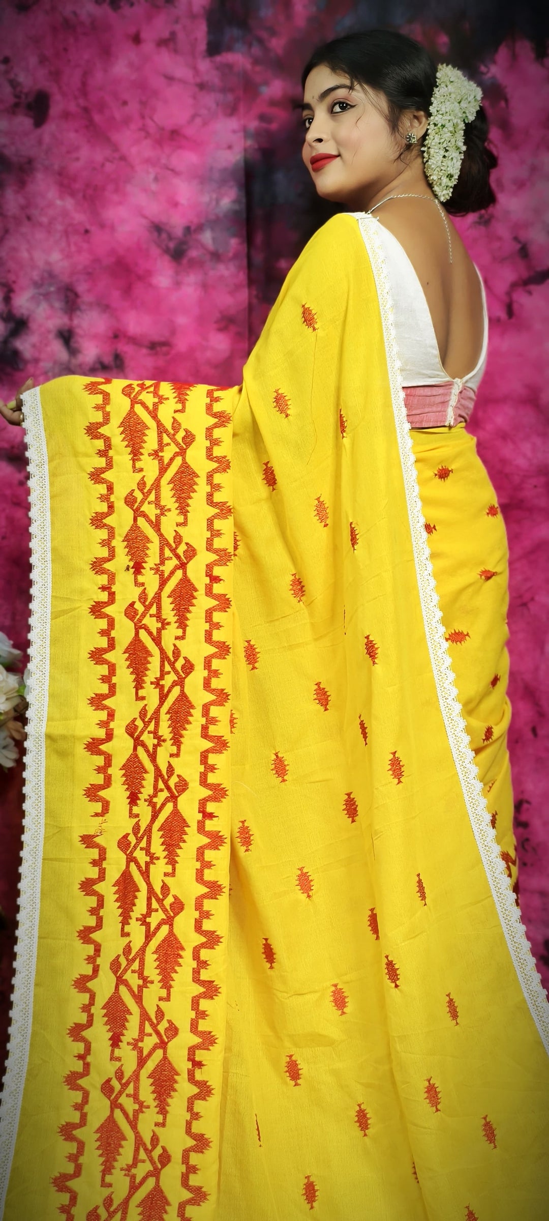 Komol Rongini Khadi Cotton Saree