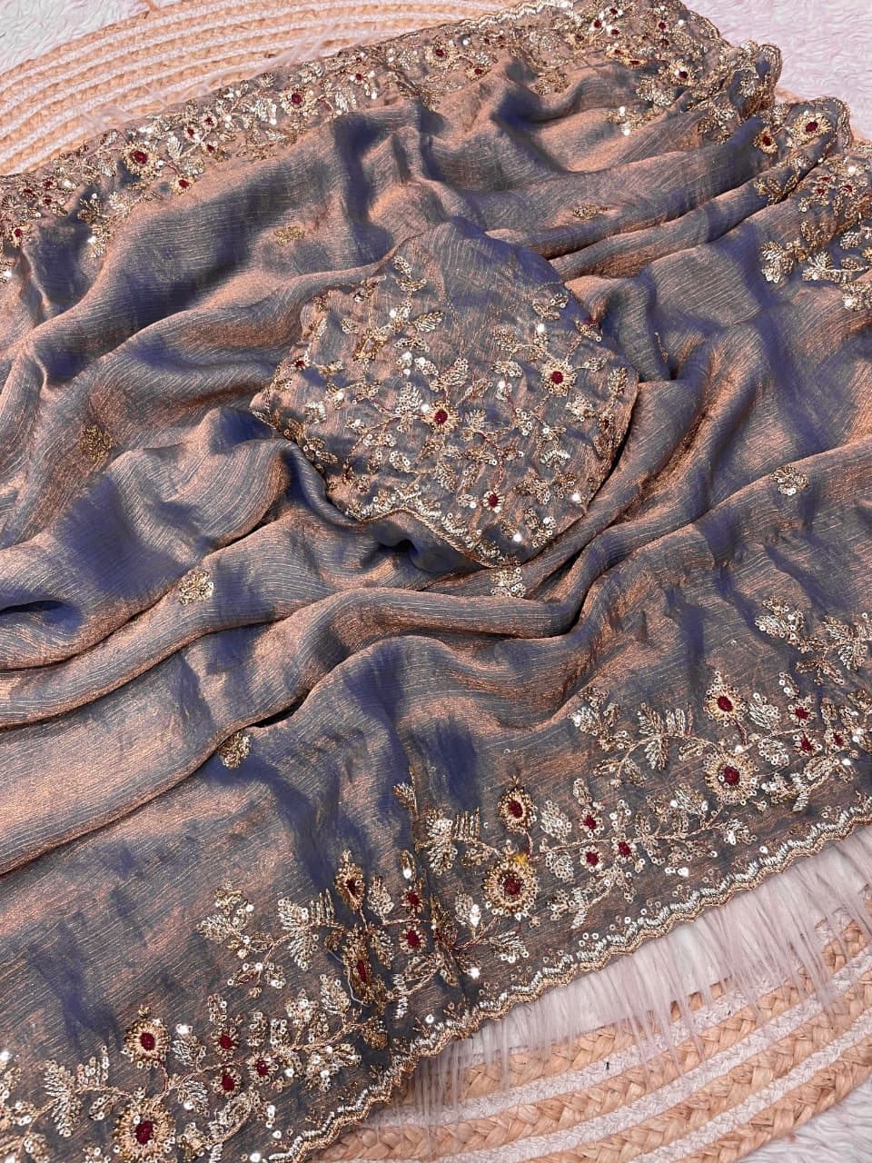 Malati Melody Fancy Chiffon Saree