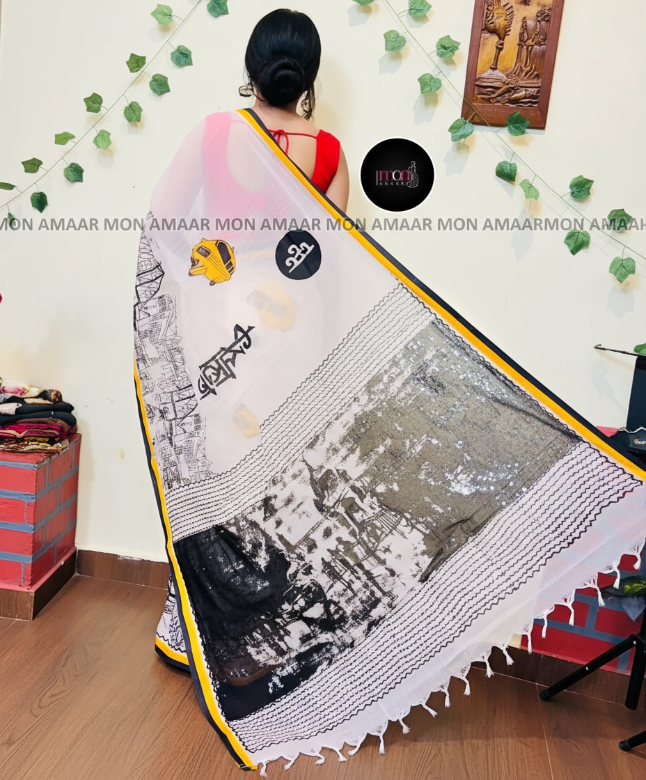 My  Love letter to Kolkata -Handloom Saree