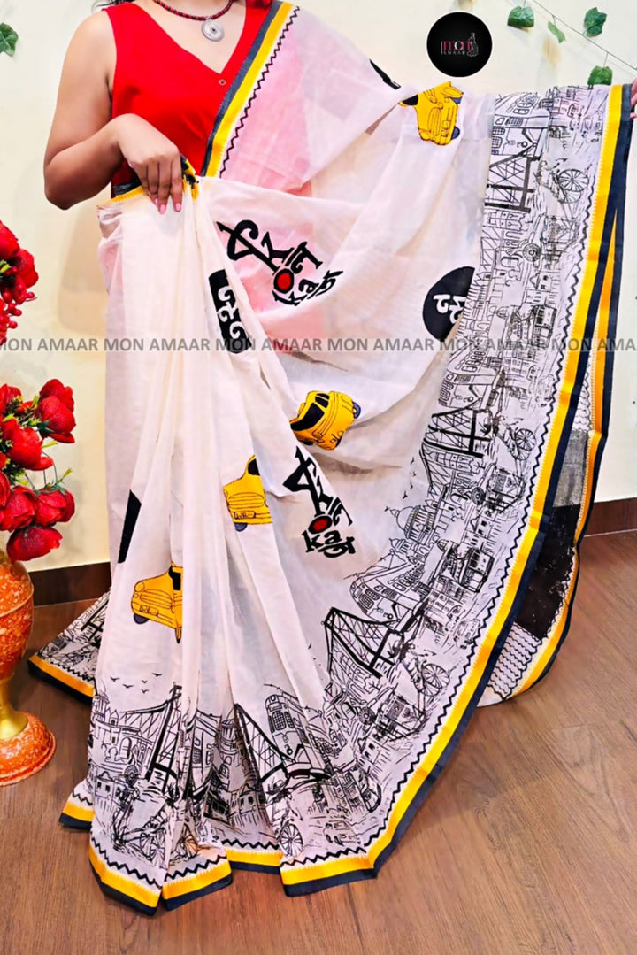 My  Love letter to Kolkata -Handloom Saree