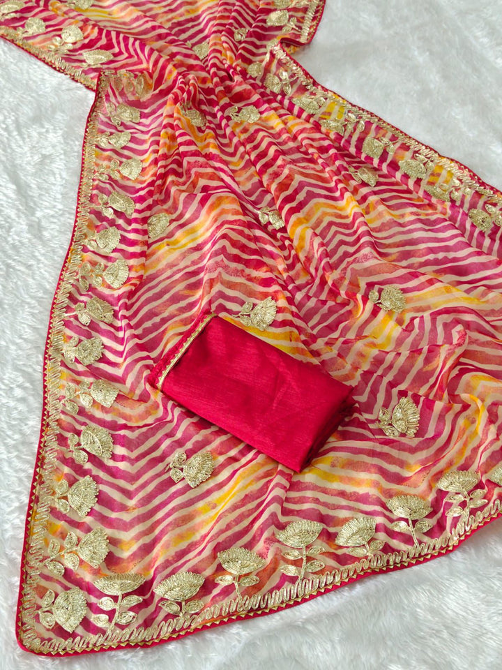 Lily of Dreams Georgette Silk Saree