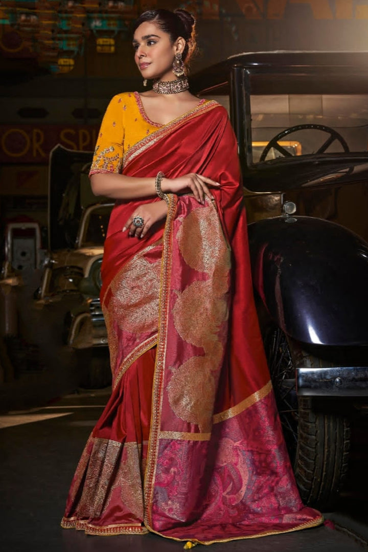 Royal Orchid Fancy Silk Saree