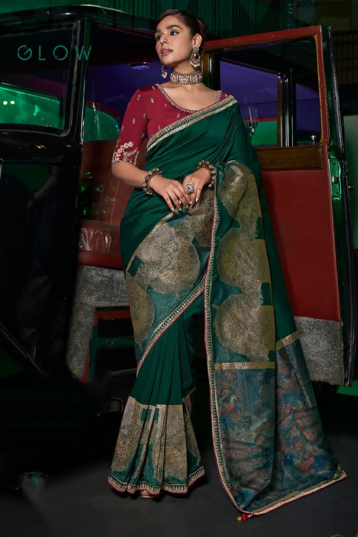 Royal Orchid Fancy Silk Saree