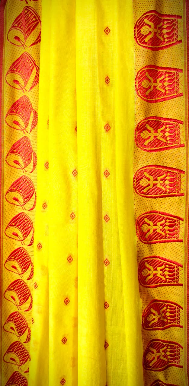 Dhak And Kulo Special khadi Cotton Saree