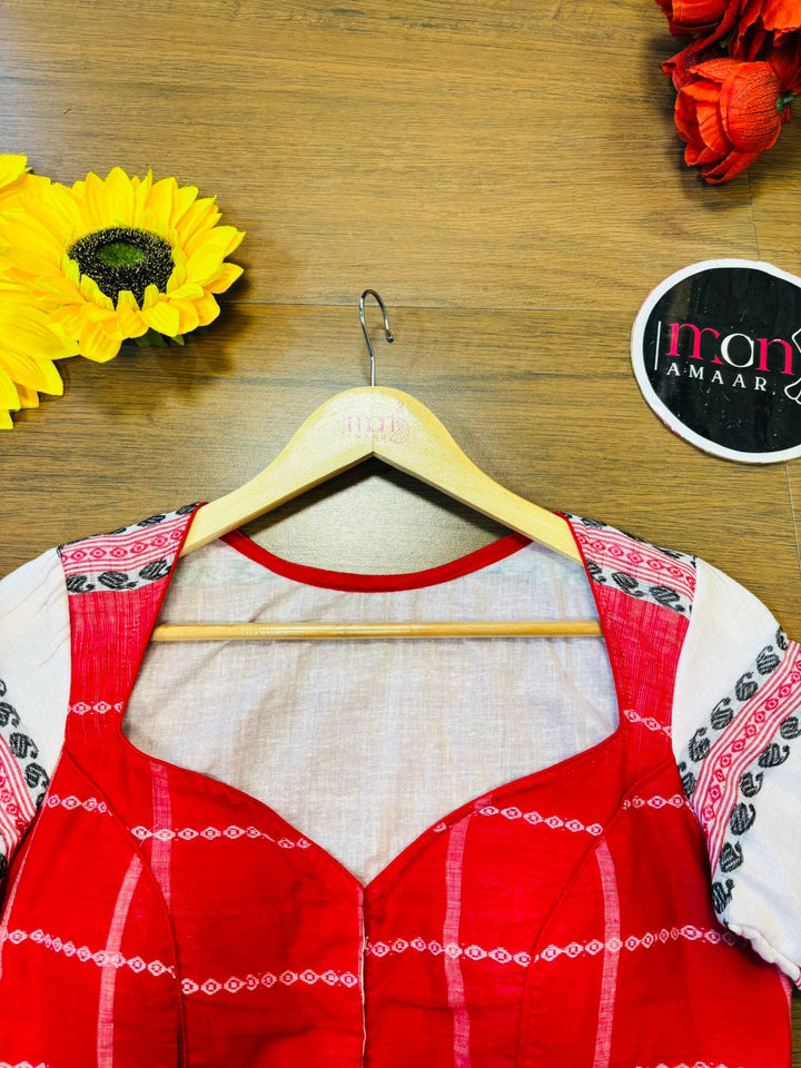 Aaradhya Ashtami Khadi Cotton Blouse