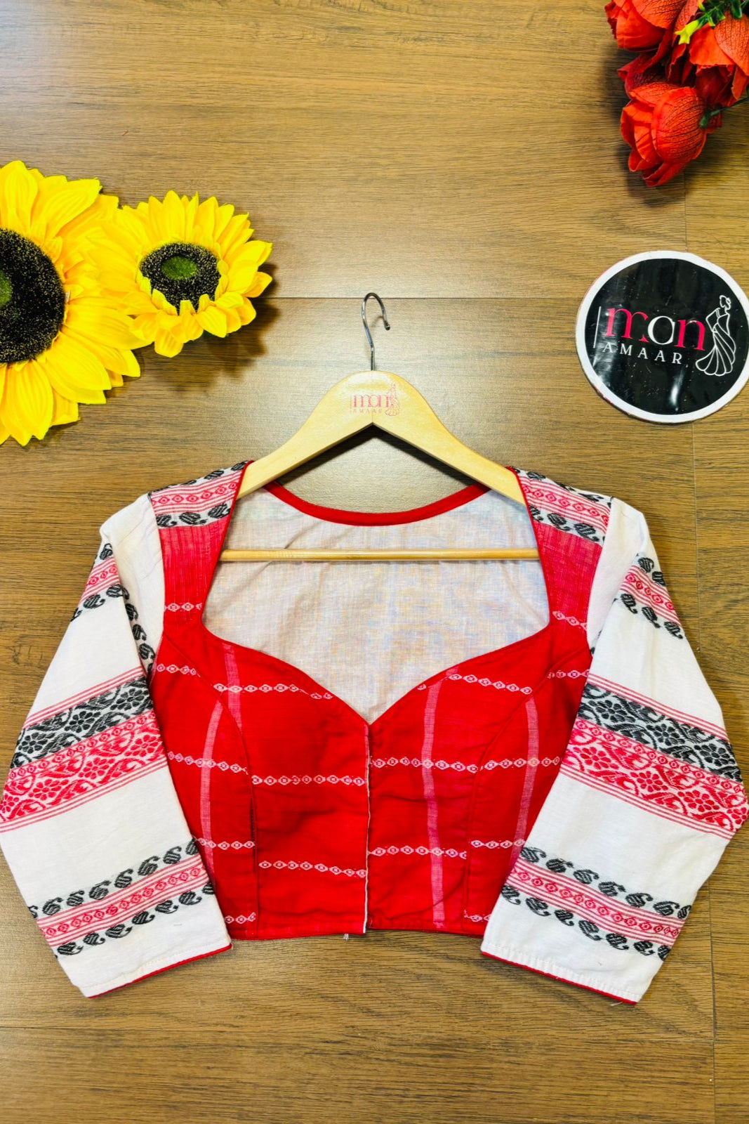 Aaradhya Ashtami Khadi Cotton Blouse