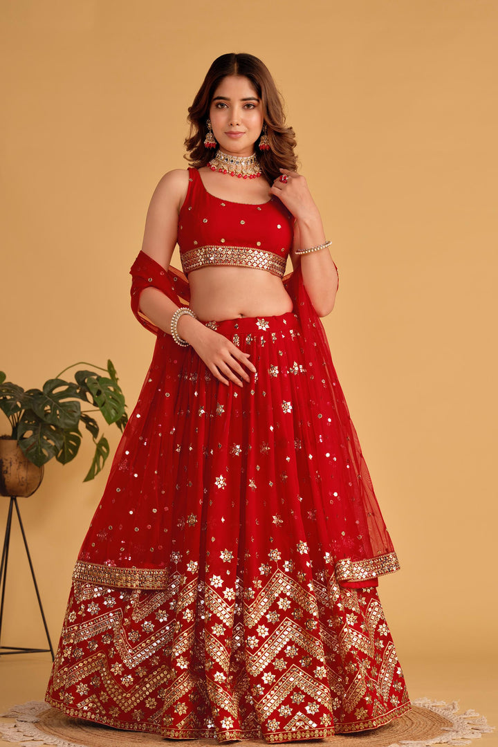 Shashwat Sundari Georgette Lehenga