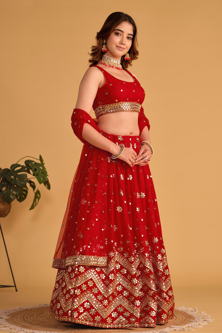 Shashwat Sundari Georgette Lehenga