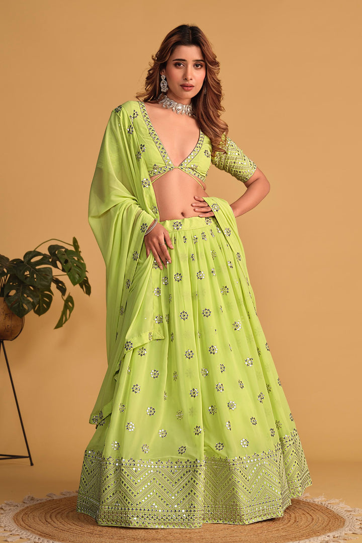 Shashwat Sundari Georgette Lehenga