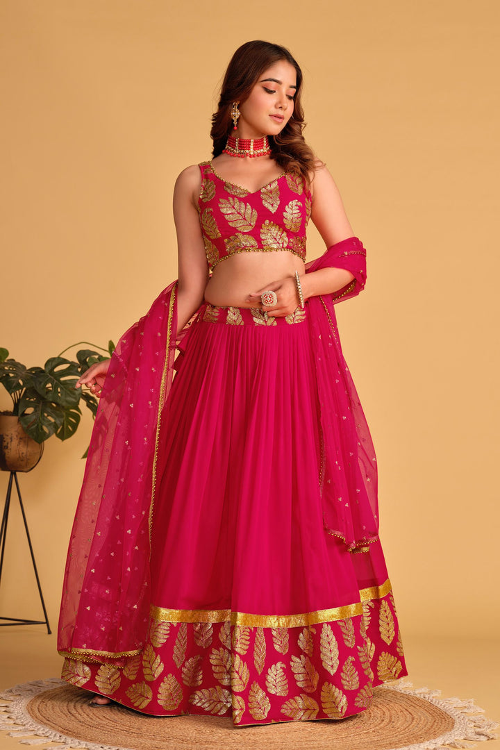 Shashwat Sundari Georgette Lehenga