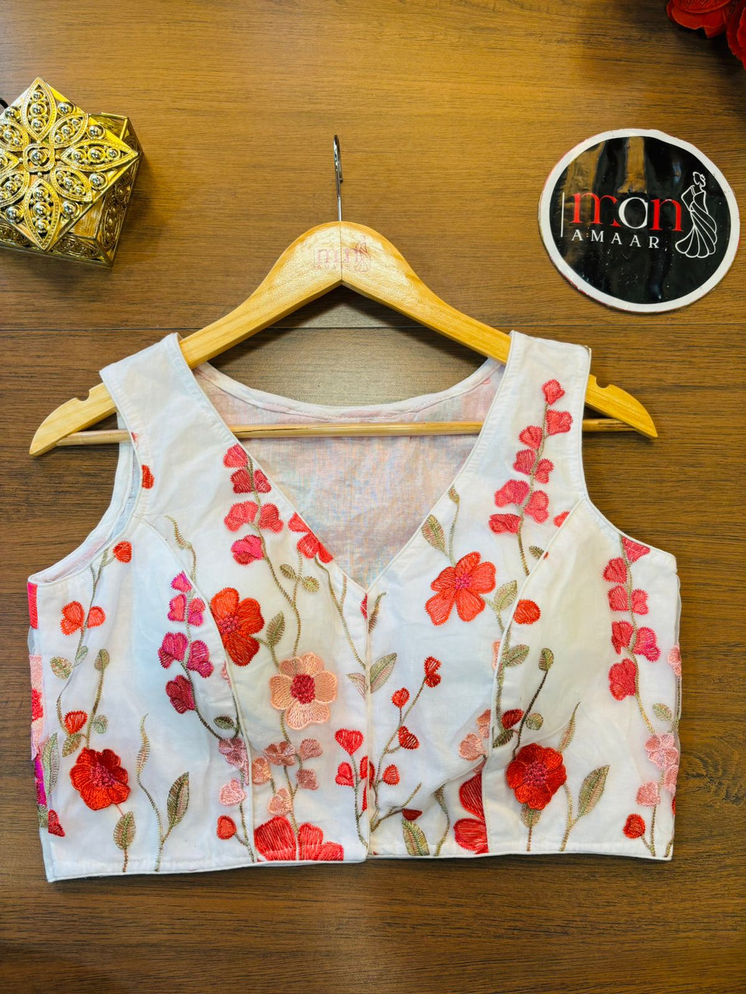 Shringar 3D Embroidery Net Blouse