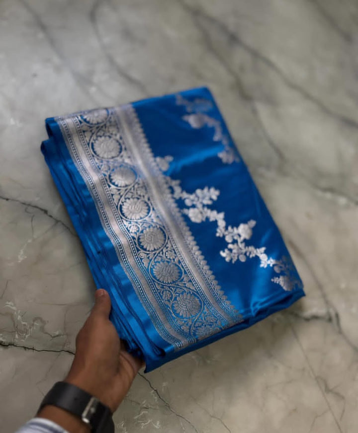 Jewel of Ashtami Banarasi Mushru Katan Silk Saree