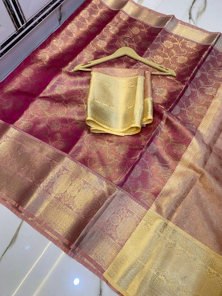 Rising Light Banarasi Tissue Silk Saree