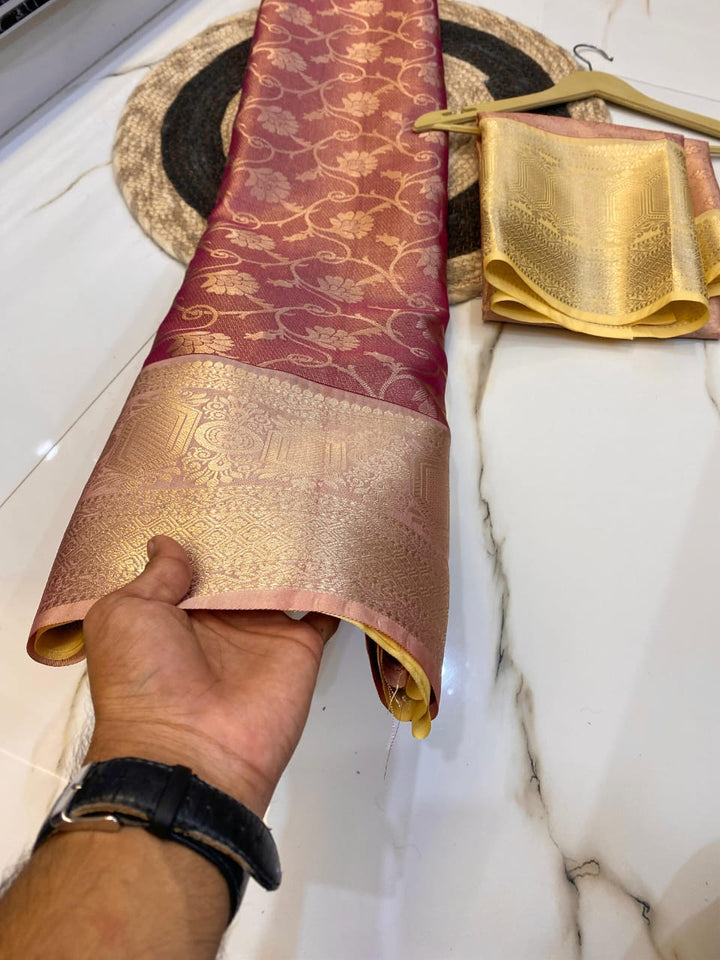 Rising Light Banarasi Tissue Silk Saree