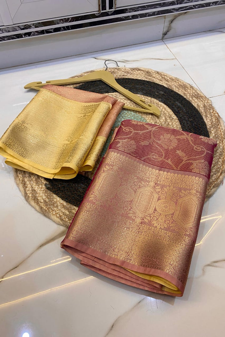 Rising Light Banarasi Tissue Silk Saree