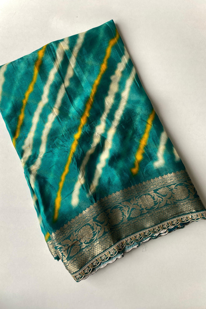 Crowned Elegance Chinnon Chiffon Saree