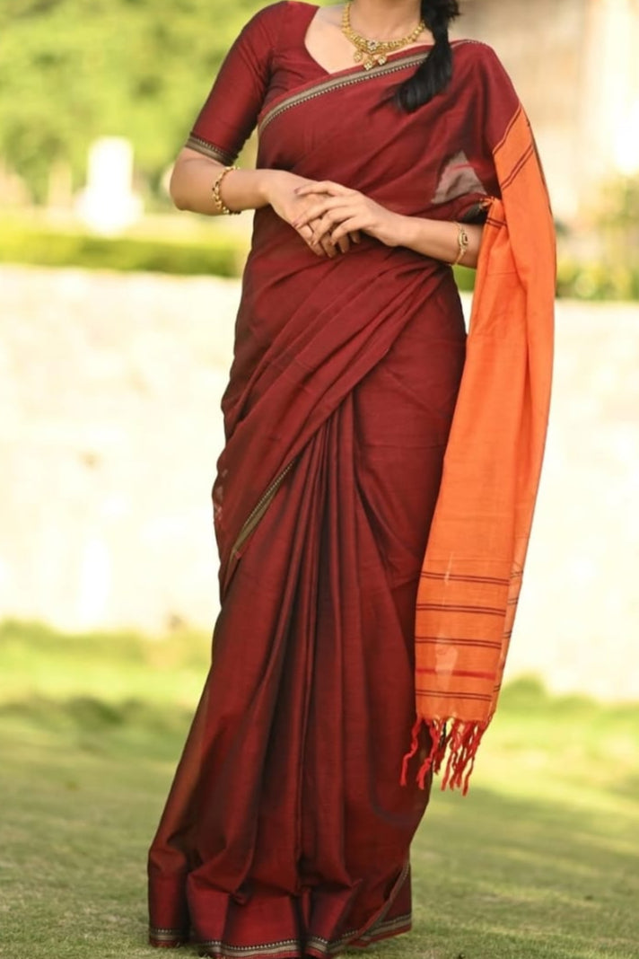 Swapner Rupusi Bengal Narayanpet Cotton Saree