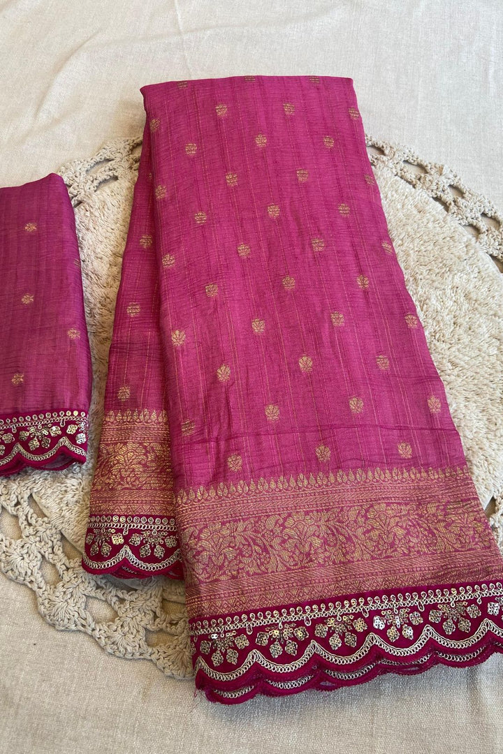 Aromatic Flame Designer Banarasi Silk Saree