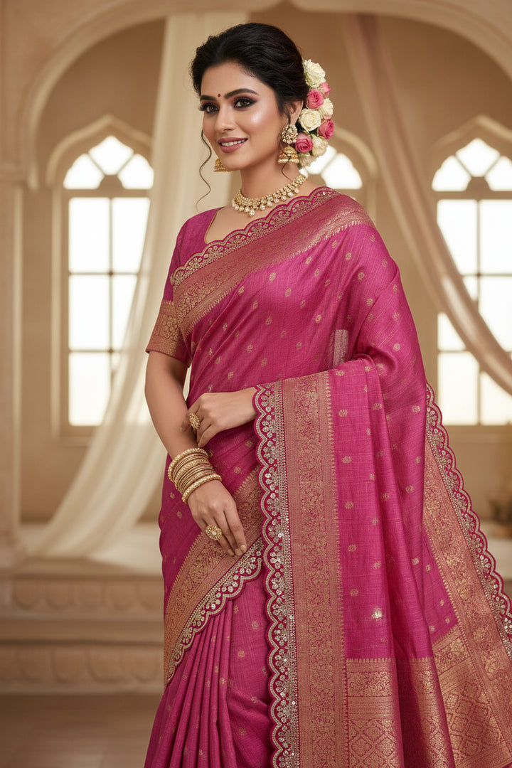Aromatic Flame Designer Banarasi Silk Saree