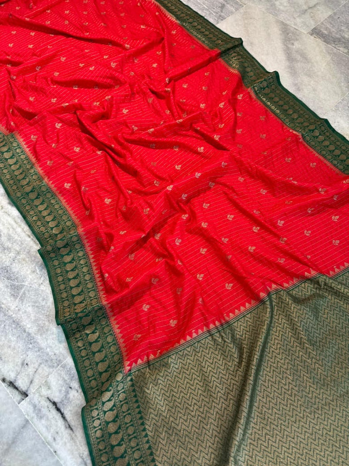 Beautiful Night Banarasi Silk Saree