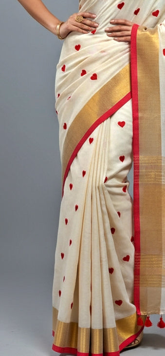 Love Sea Mul Cotton Saree