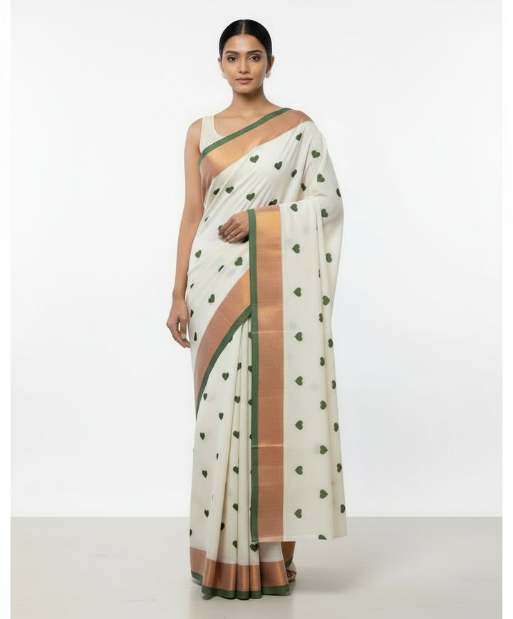Love Embroidery Mul Cotton Saree