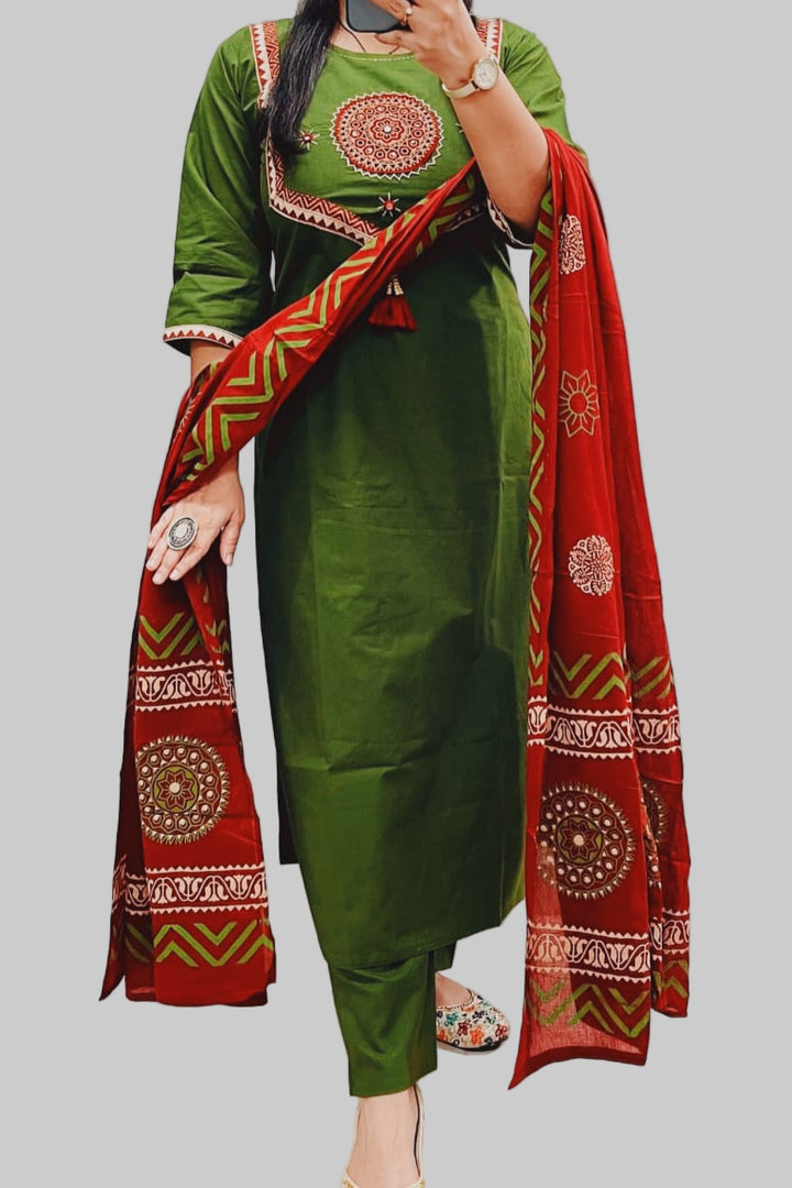 Dreamy Night Cotton Kurti Set
