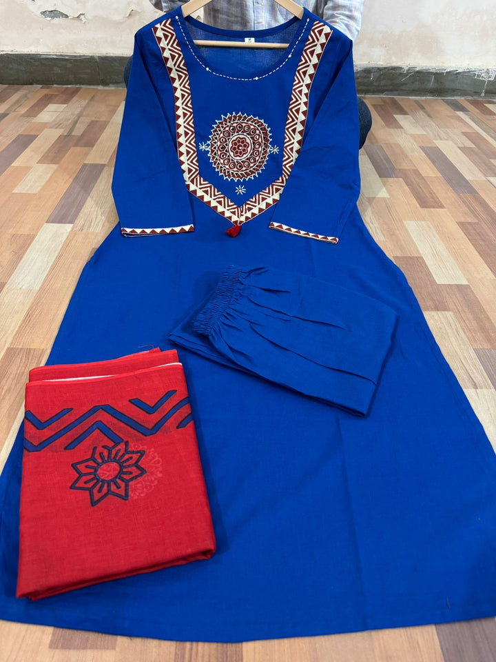 Dreamy Night Cotton Kurti Set