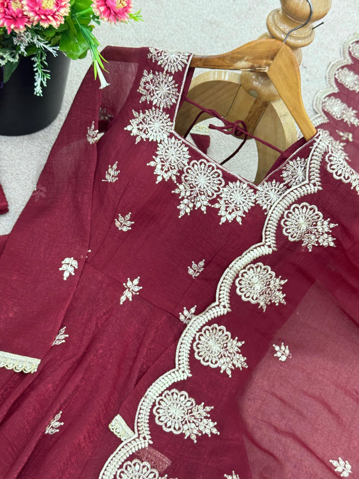 Mohanvati Fancy Silk Gown Set