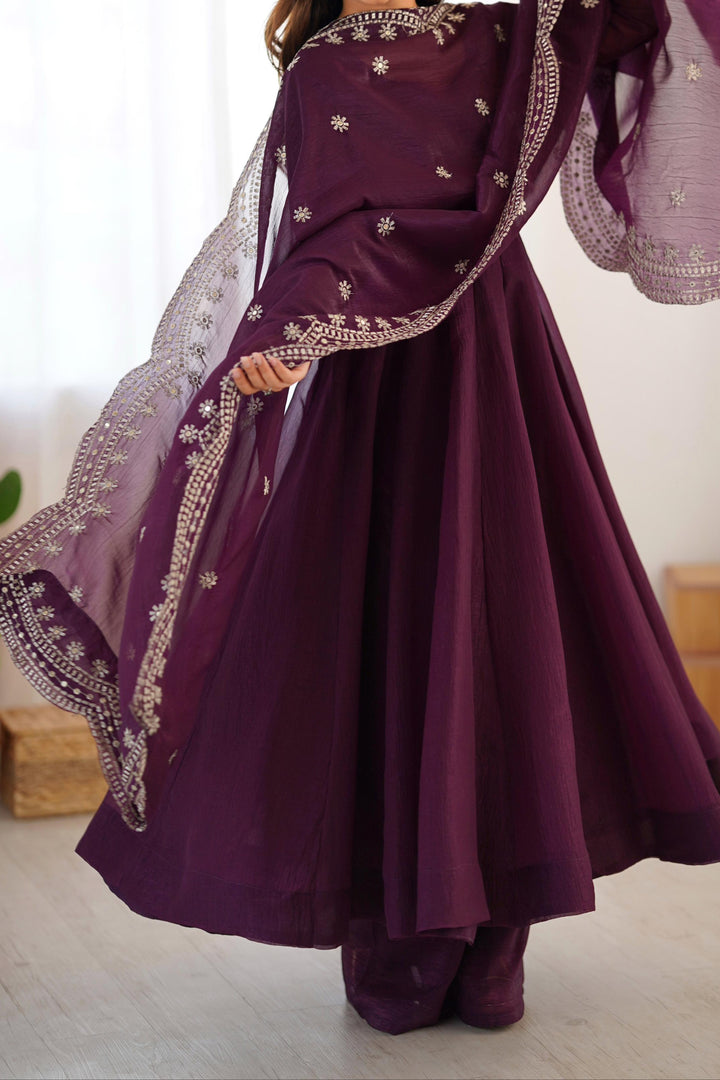 Nectar Wish Fancy Silk Gown Set